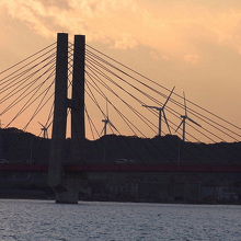 銚子大橋の夕暮れ