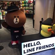 LINEフレンズストア 新世界免税店江南店もあります。