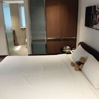 ベッドルームには窓がない。。。