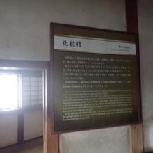 化粧櫓の説明パネル