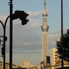 両国橋から見る東京スカイツリー