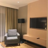 ベッドルームにもテレビ