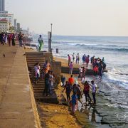 夕方散策にぴったり、インド洋の夕日が抜群。