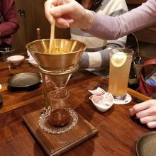 おしょうゆ作り体験（笑