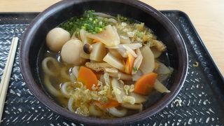 道の駅にあるうどん店 （さわら麺処）