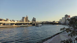 両国橋から眺めました