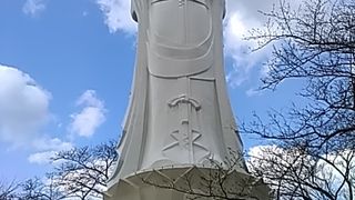 (船岡平和観音)　以前は像の中に入れましたが、今は、入る事ができません