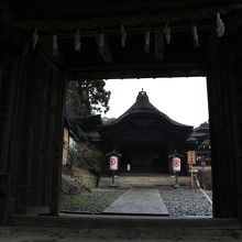 門からの表書院