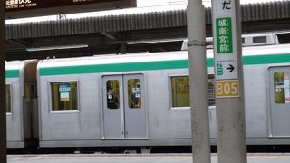 竹田駅で近鉄と接続します