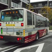 非常に狭い道を走る路線もありました。