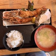 海老フライ定食