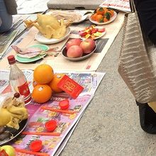 お供え物の数々