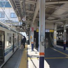 東武東上線の坂戸駅で乗り換え