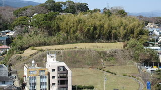 天守閣からよく見えます