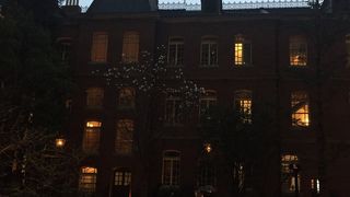 その名の通りレンガの街並み