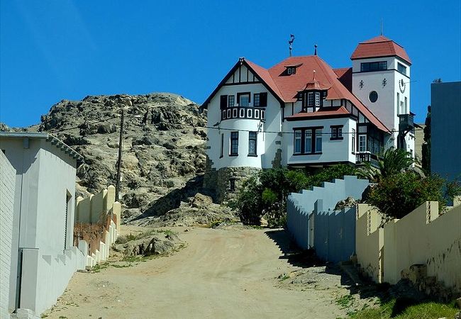 リューデリッツで一番美しいと言われるドイツ風建築のゲルケ家の邸宅