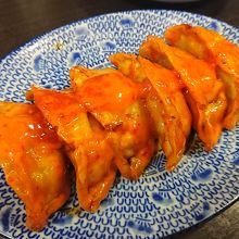 チリソース餃子（揚げ餃子っぽい）