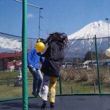 富士山へジャンプです(笑)
