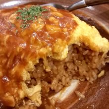 中のケチャップライスを大にすると、量的には十分かな