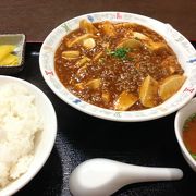 マーボー豆腐定食を