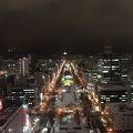 冬の澄んだ空気の美しい夜景が眺められる
