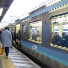 ロングシートだったのは意外