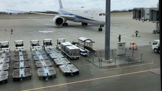 飛行機に乗る前に