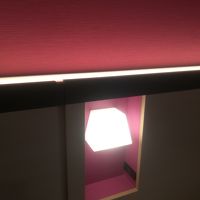 枕元にライトとコンセント。