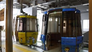 眉山の頂上まで一直線