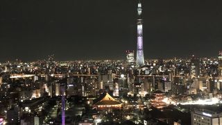 浅草ビューホテルからの夜景