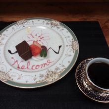 セットのデザート