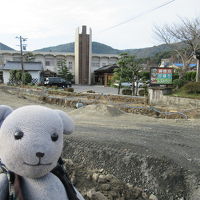 旅館の横では工事中でした。温泉絡み？