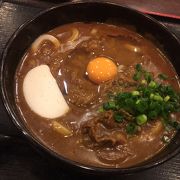 生卵入り牛かれーうどん！