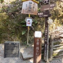 途中に京都トレイルの立て看板がありました。