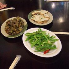 ニンニクの芽、蜆の醤油漬け