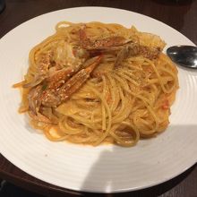 渡り蟹のスパゲッティ