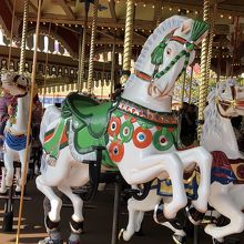 気品のある白馬