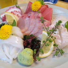 刺身五点盛り合わせ1900円