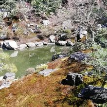 書院前の庭園です