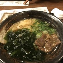 肉わかめうどん