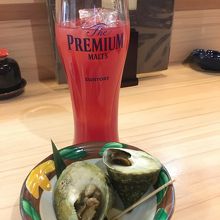 カシスオレンジとお通し