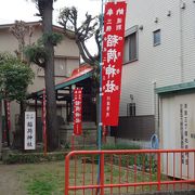 下町らしいコンパクトな神社