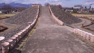 のんびりとした田舎の古墳