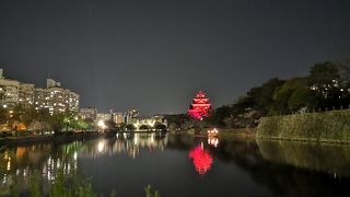 広島城の光のイベント