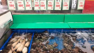 獲れたての新鮮魚介類を美味しく沢山頂きました。