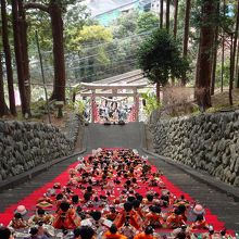 上段から見る光景も　すごい！