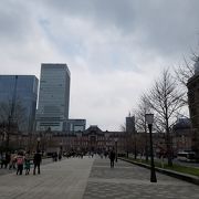 素晴らしい景観の駅前広場