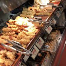 天ぷらコーナー