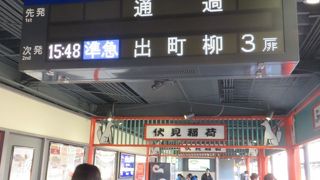 伏見稲荷神社をイメージした駅