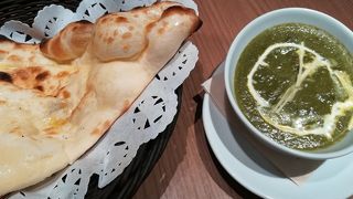 ほうれん草のカレーも美味しい